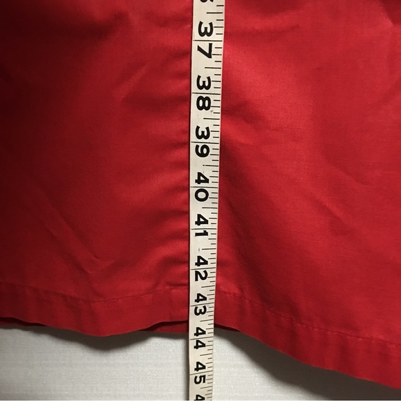 Vtg London Fog Maincoats Trench swing Raincoat weatherwear of distinction Red 6P - Picture 8 of 15